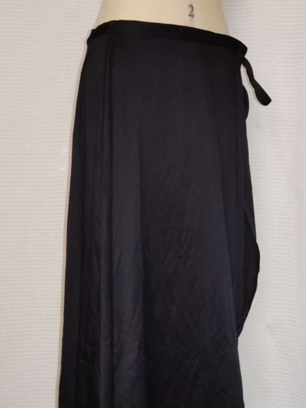 Vintage Black Wrap Skirt